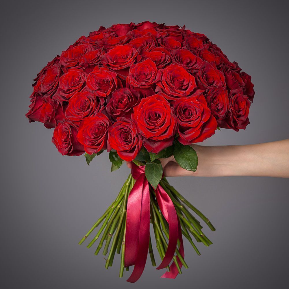 25 роз Эксплорер 70 см